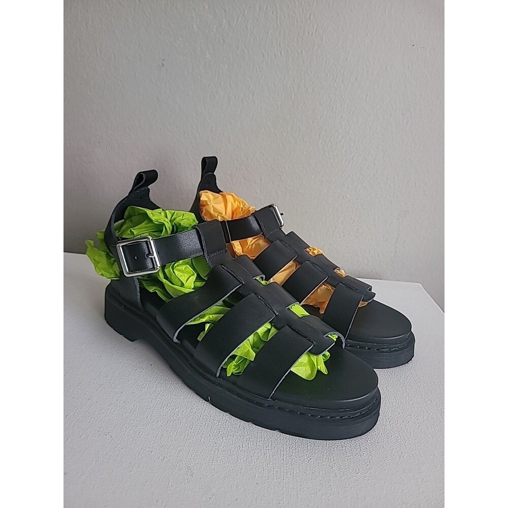 Steve Madden Melba Black Strappy Sandals Sz 10 Steampunk Grunge Gladiator